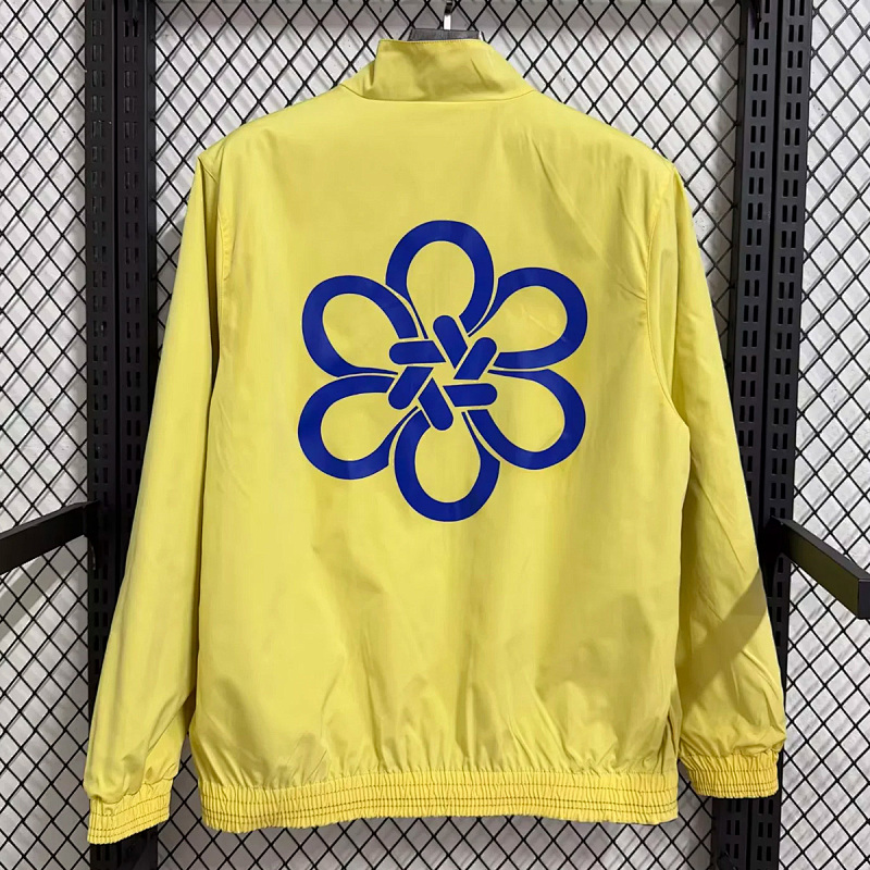 Real Madrid Real Madrid Cultural Story Reversible Yellow Blue Jacket 5