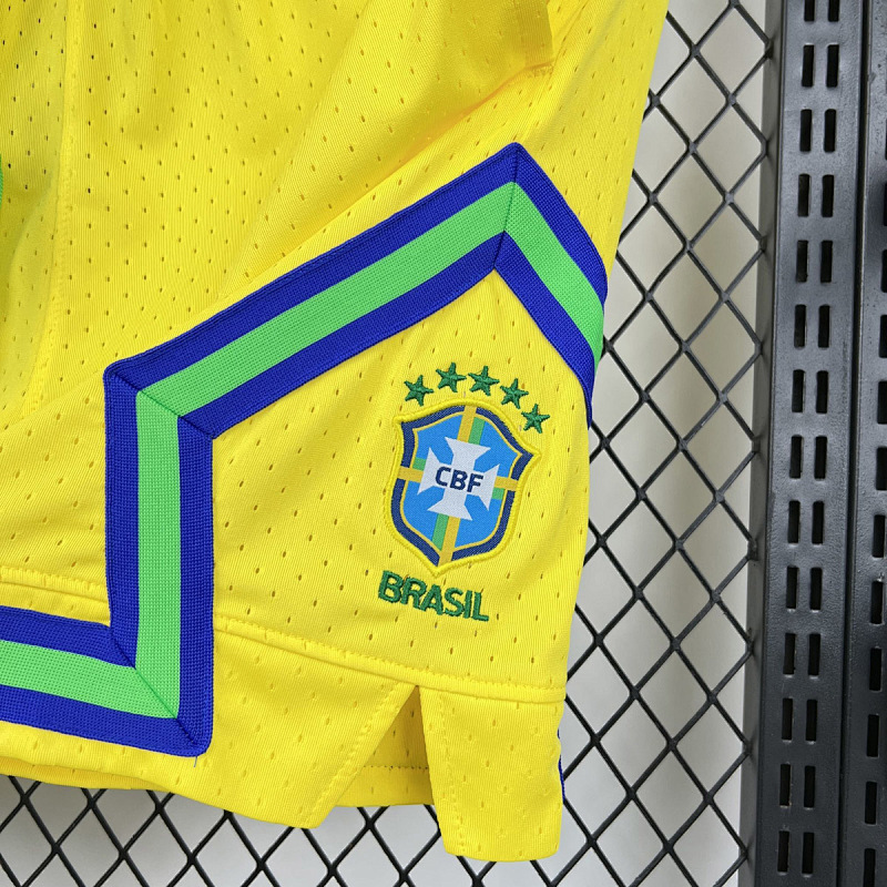 Brasile Brazil Yellow Casual Shorts 2