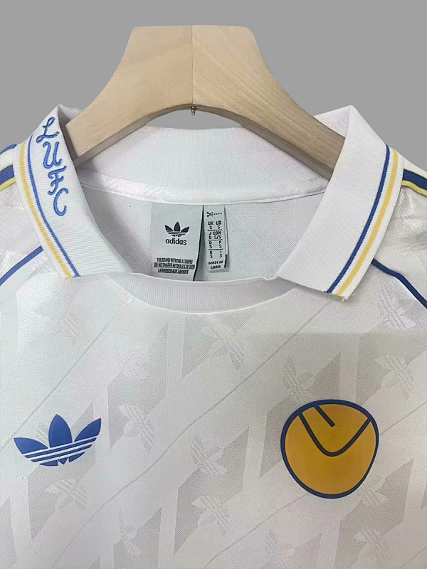 Leeds United 24/25 Leeds United White Long Sleeve Retro 5