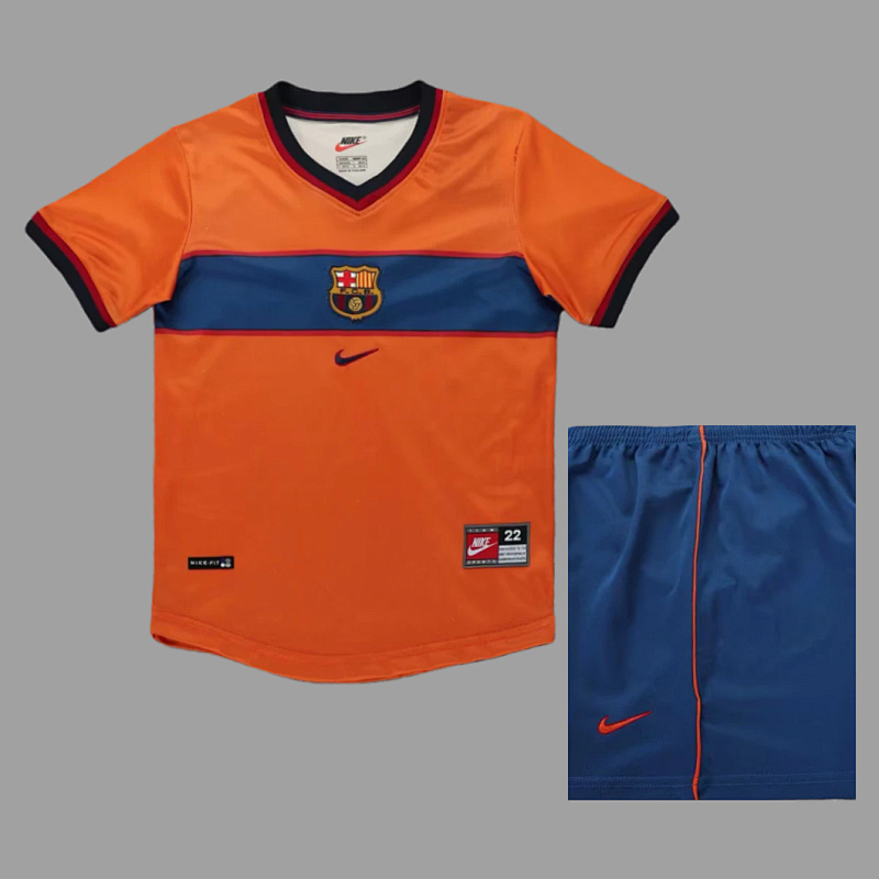 Barcelona 98/99 Barcelona Third Kids Retro Size 16-28