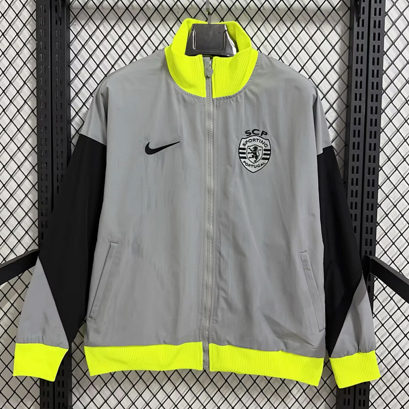 Sproting CP 25/26 Sproting CP Lisbon Gray Windbreaker
