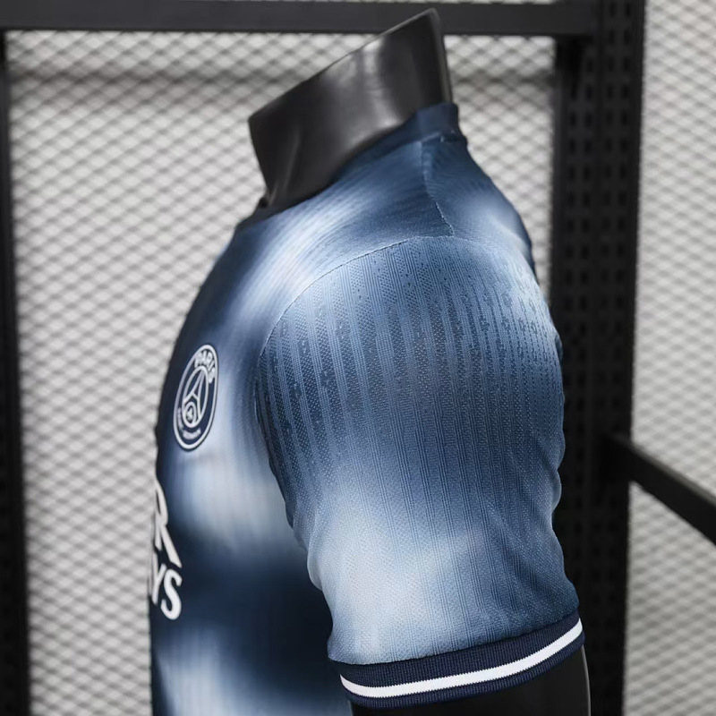 PSG 26/27 PSG Paris Saint-Germain Sepcial Edtion Navy and Light Grey Tie-dye Player Soccer Jerse 7