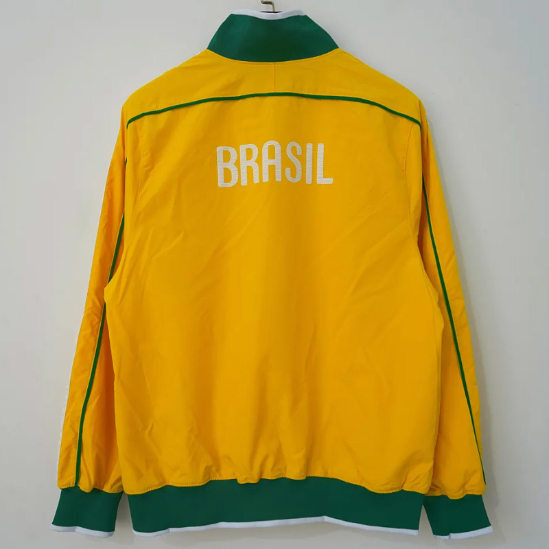 Brasile 10/11 Brazil Home Yellow Green Windbreaker 9