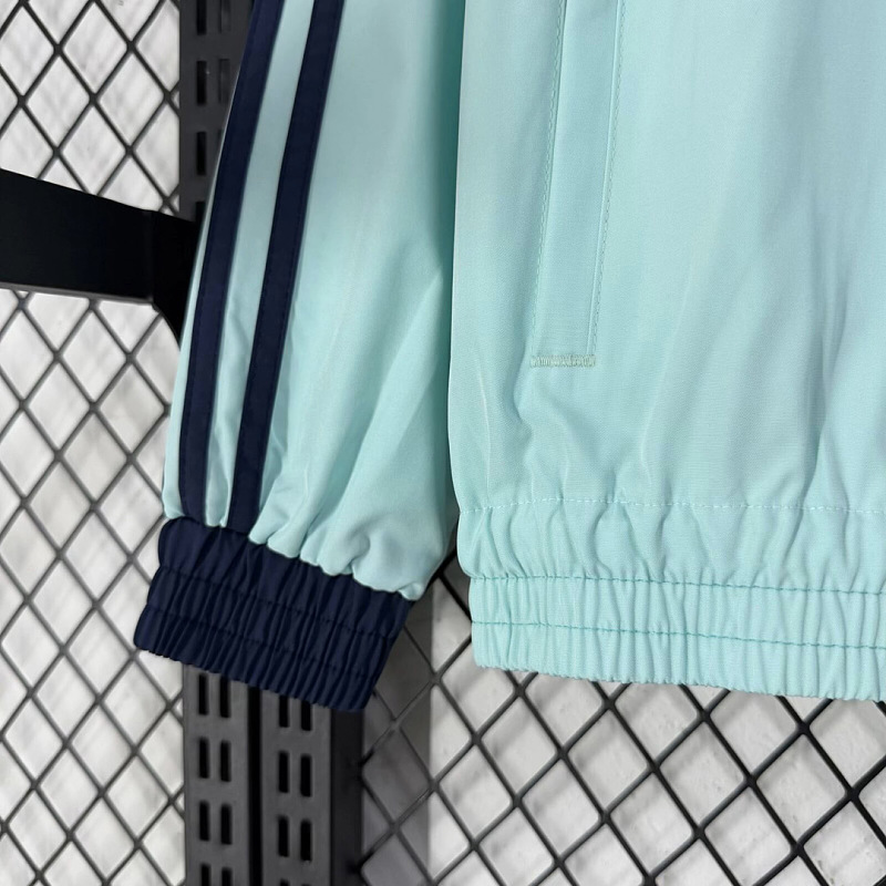 Germania Germany Trefoil Semi Flash Aqua Turquoise Windbreaker 3