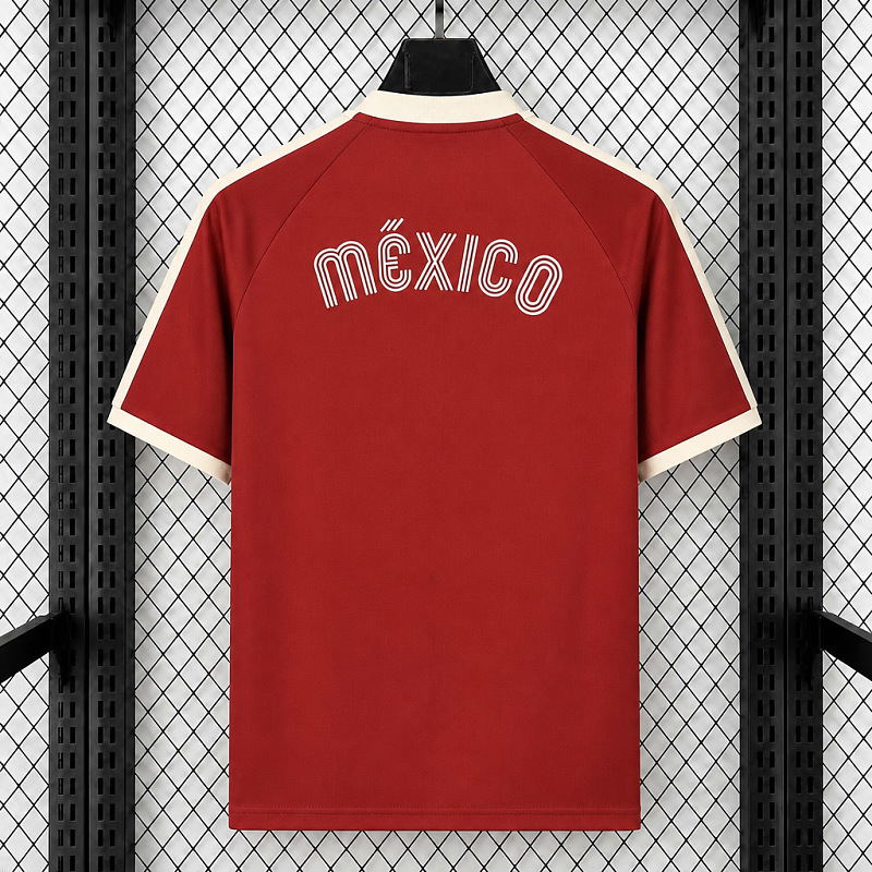 Messico Mexico 3-Stripes Adicolor Red T-Shirt 2