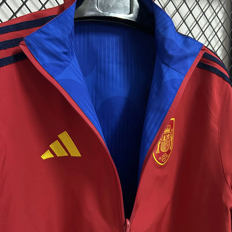 Spagna Spain Blue Red Reversible Anthem Jacket 5