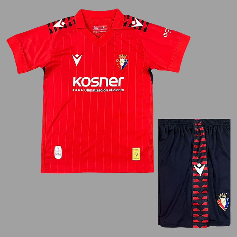 Osasuna Soccer 25/26 Osasuna Home Kids Size 16-28