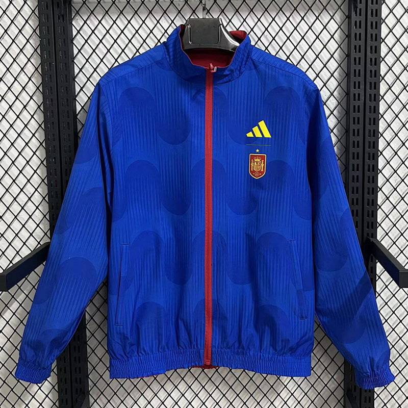 Spagna Spain Blue Red Reversible Anthem Jacket 3