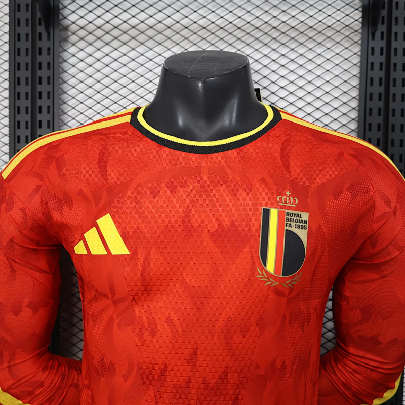 Belgio Belgium Home Long Sleeve Player 2