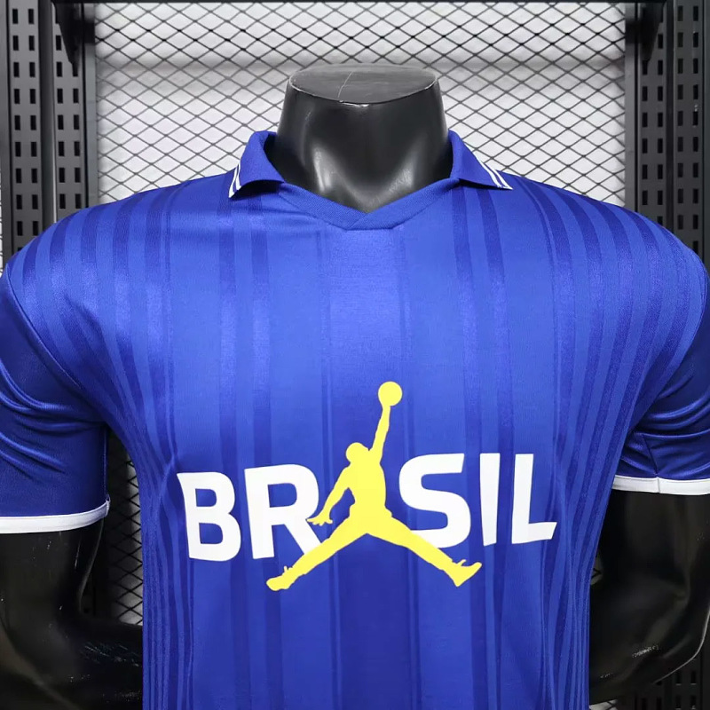 Brasile Brazil Player Blue Polo 2