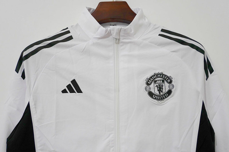 Manchester United 25/26 Manchester United White Purple Black Windbreaker 7