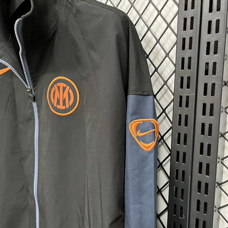 Inter 25/26 Inter Milan Black Windbreaker 3