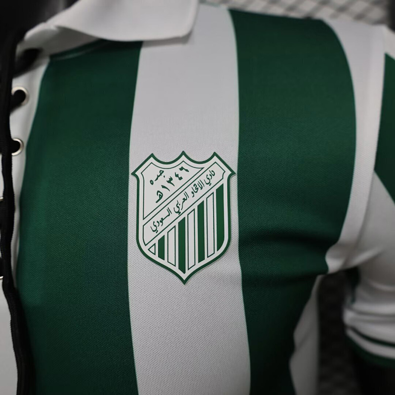 Al Ittihad Al-Ittihad FC Green White Retro 4