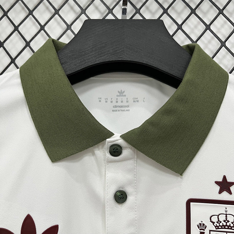 Spagna Spain White Dark Green Red Polo 8