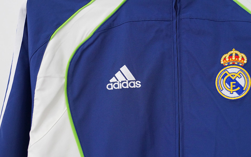 Real Madrid 10/11 Real Madrid Blue White Windbreaker 5