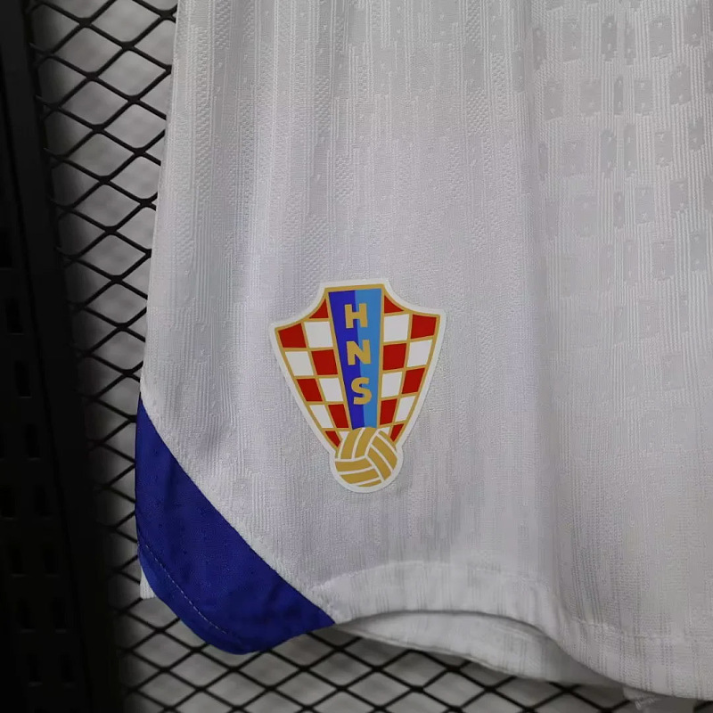 Croazia Croatia Home Player Soccer Shorts 3