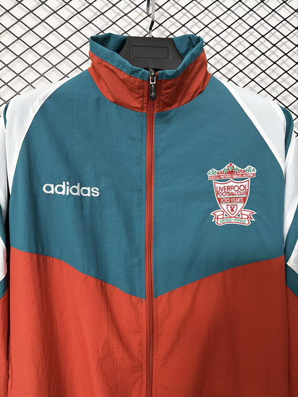 Liverpool 92/93 Liverpool Centenary Red Green Windbreaker 4