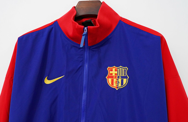 Barcelona 24/25 Barcelona Blue Red Windbreaker 3