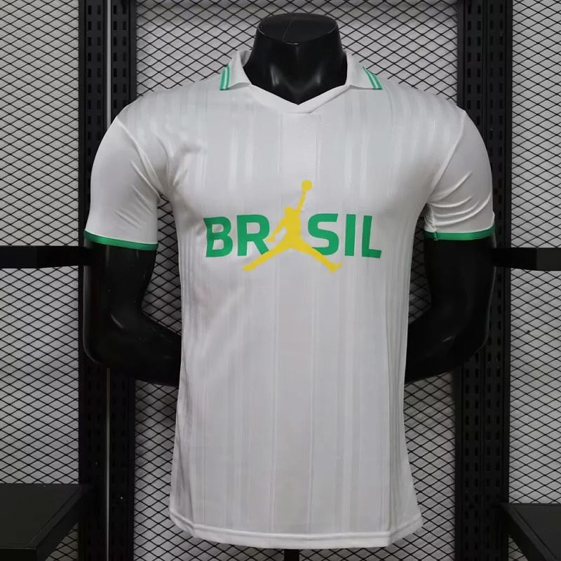 Brasile Brazil Player White Polo