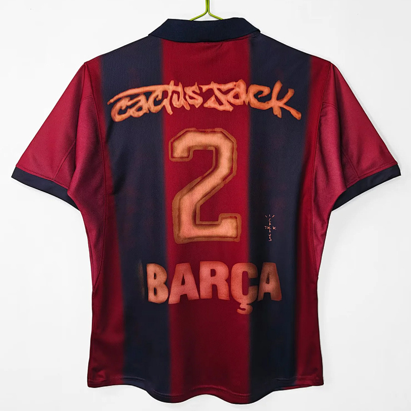 Barcelona 00/01 Barcelona Home Travis Scott Remark 11