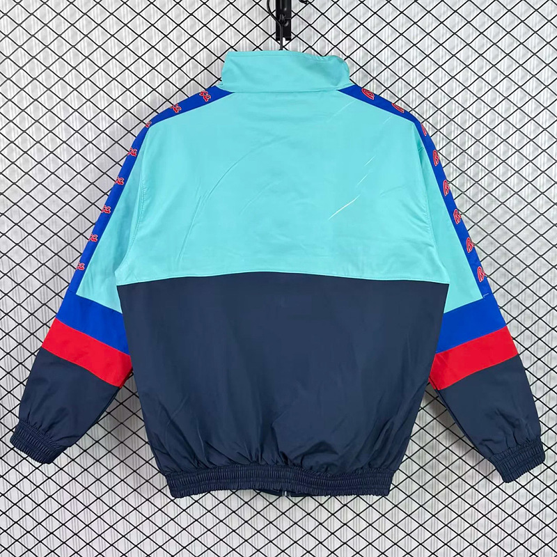 Barcelona 91/92 Barcelona Green Blue Windbreaker 6