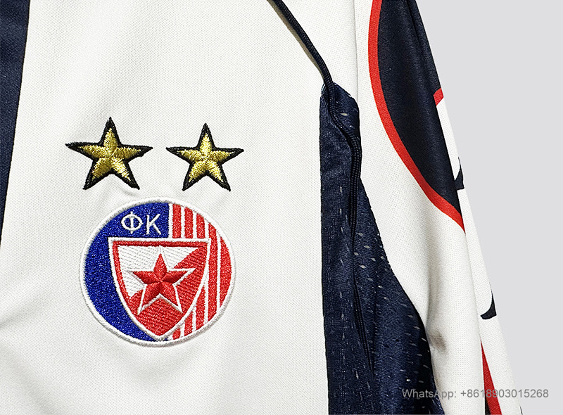 Red Star 99/01 Red Star Belgrade away long sleeve retro size S-2XL 4
