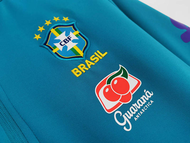 Brasile Brazil Lake Blue Training Jacket 7
