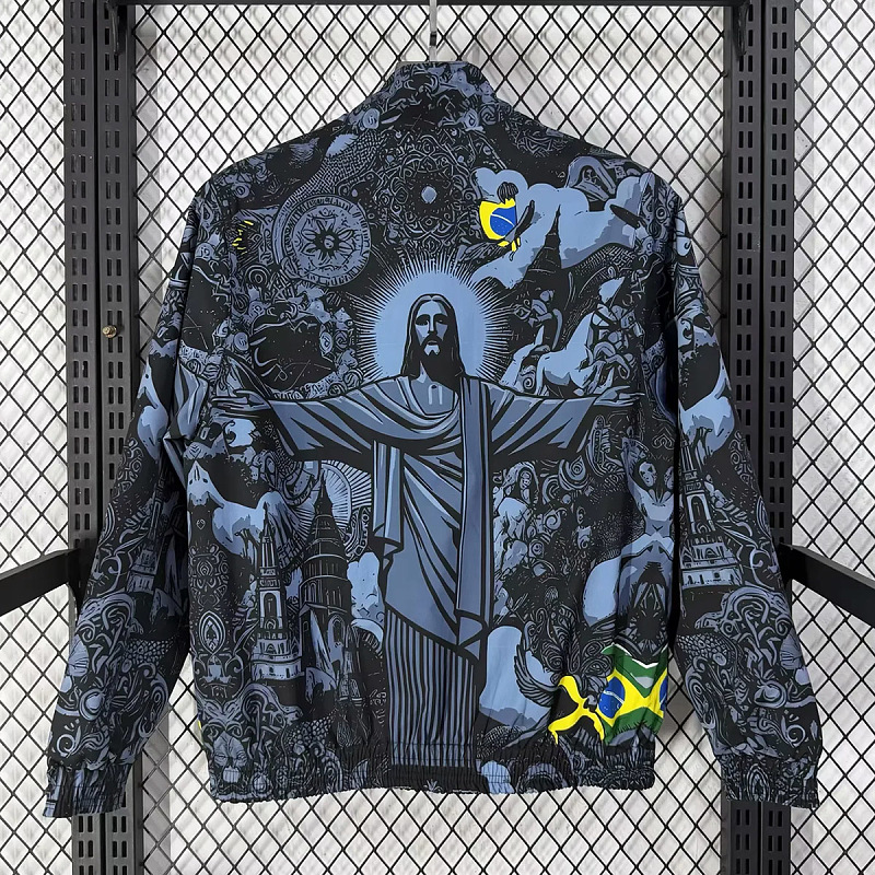 Brasile Brazil Jesus Version Reversible Jacket 8