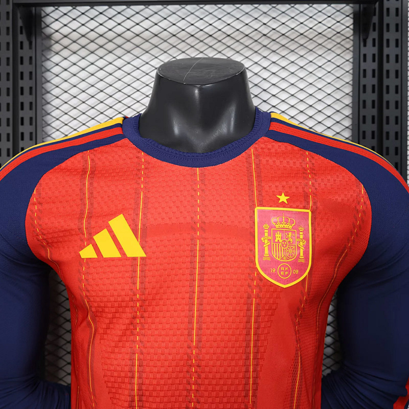 Spagna Spain Home Long Sleeve Player 3