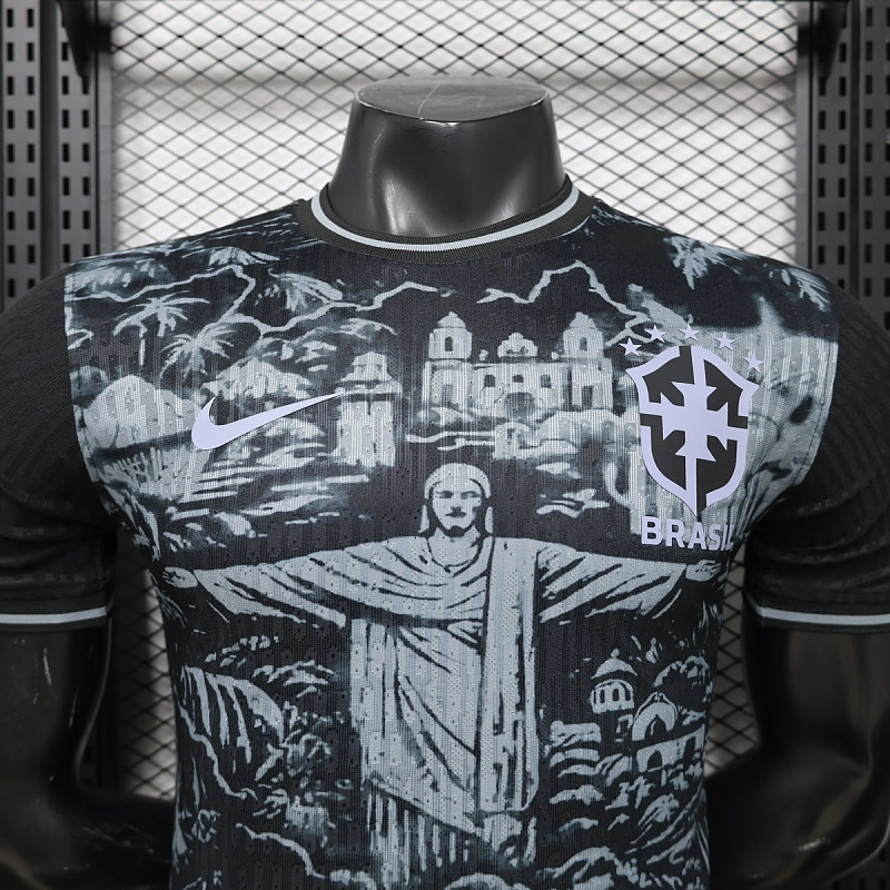 Brasile Brazil Jesus Christ The Redeemer Black Gray Player 7