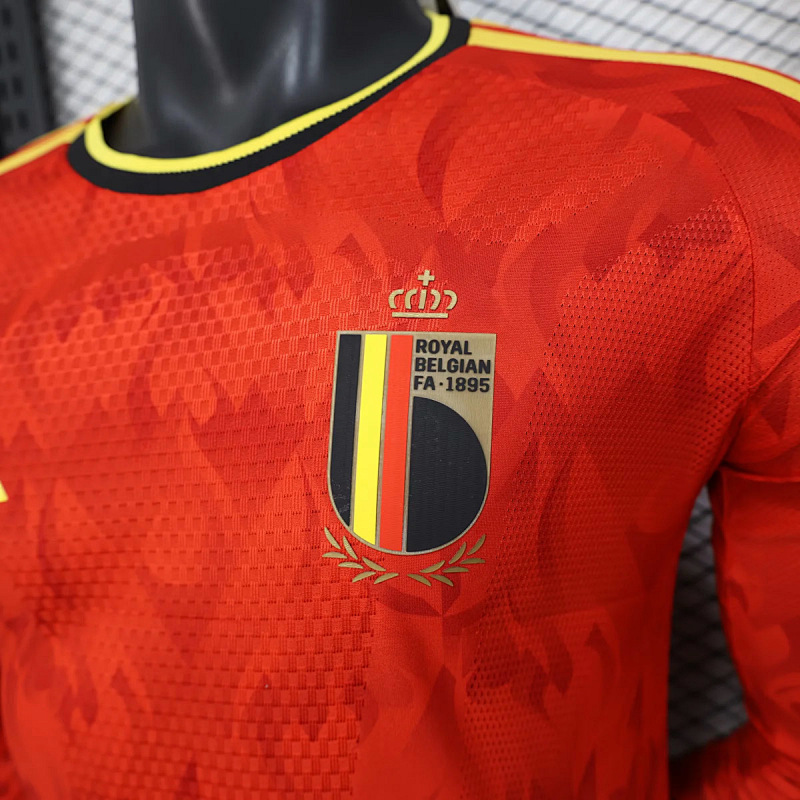 Belgio Belgium Home Long Sleeve Player 4