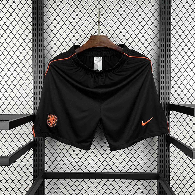 Olanda Netherlands Black Soccer Shorts