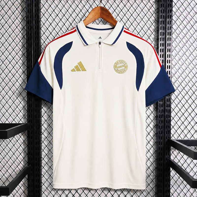 Bayern Munich 26/27 Bayern Munich Unisex Teamline Beige Polo Shirt