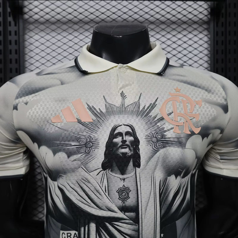 Flamengo Flamengo Jesus Christ Gray Black Player 2