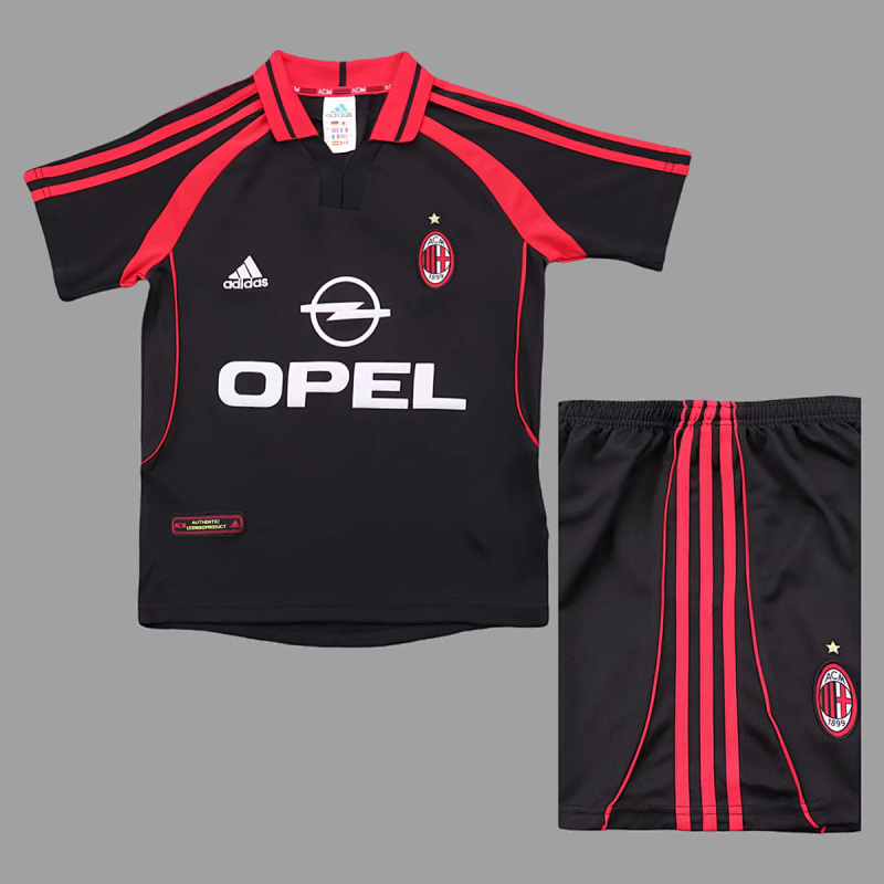 Milan 00/01 AC Milan Third Kids Retro Size 16-28