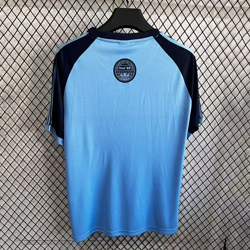 Adidas x Adidas x Oasis Blue Black T-Shirt 2