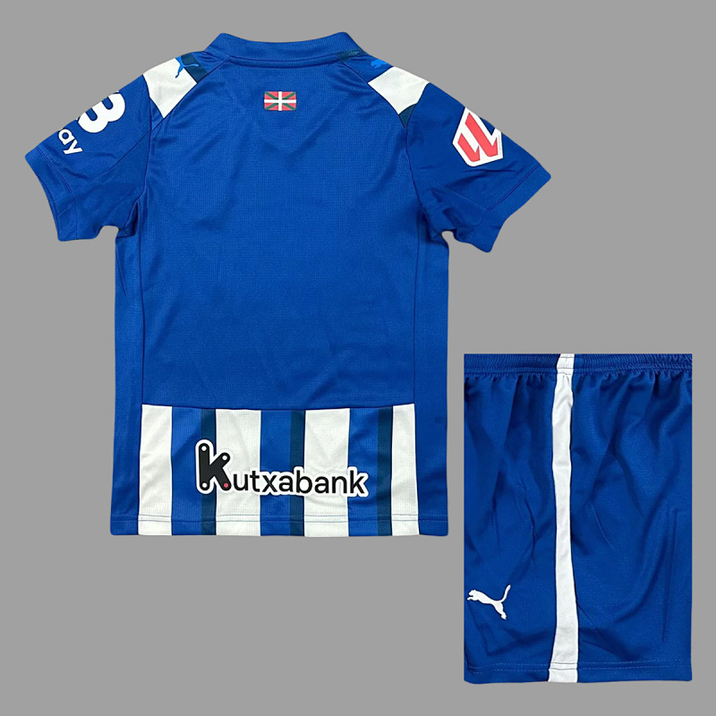Alaves Soccer 25/26 Alaves Home Kids Size 16-28 2
