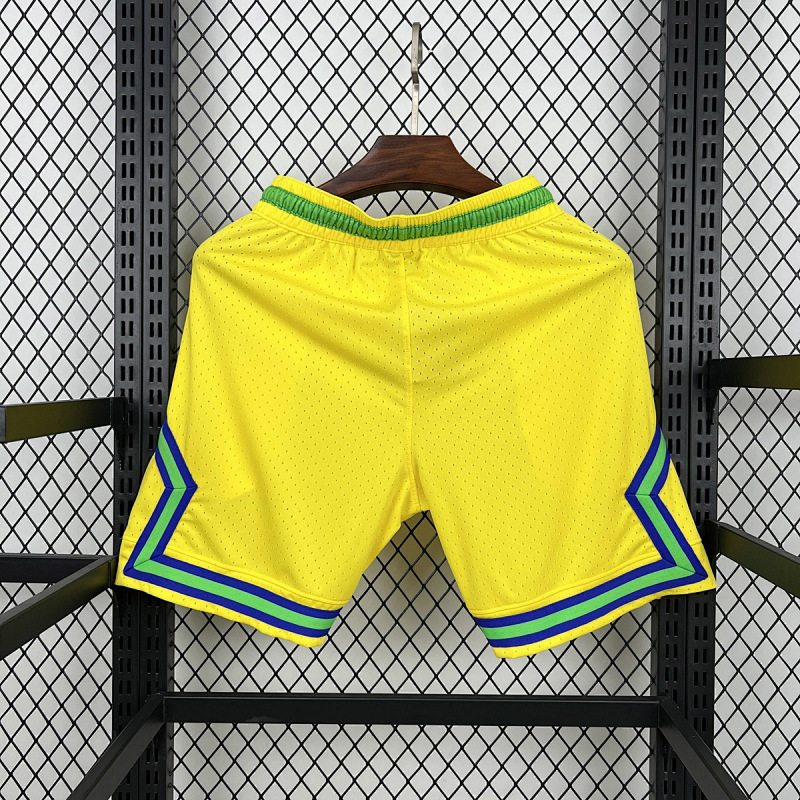 Brasile Brazil Yellow Casual Shorts 7