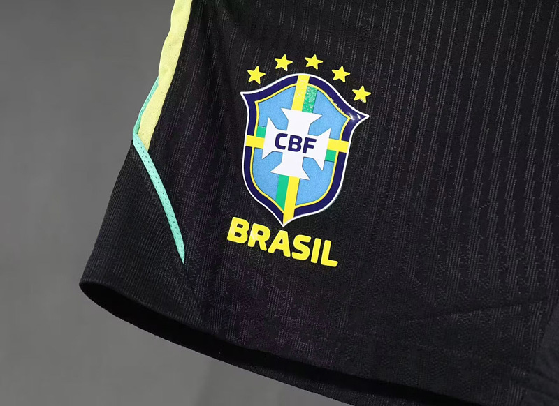 Brasile Brazil Training Black Player Soccer Shorts 3