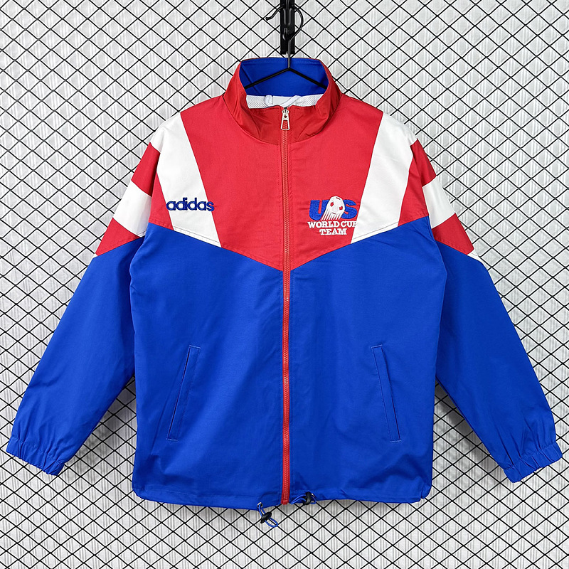 USA USA Blue Red Windbreaker