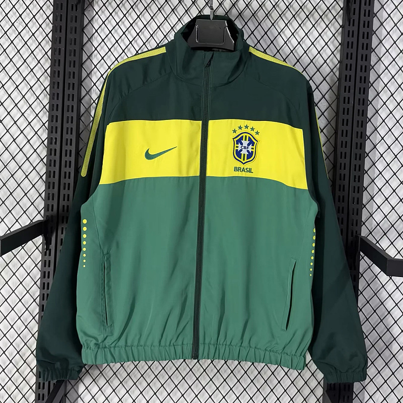 Brasile Brazil Green Windbreaker