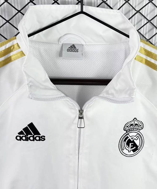 Real Madrid 11/12 Real Madrid Home White Windbreaker 3