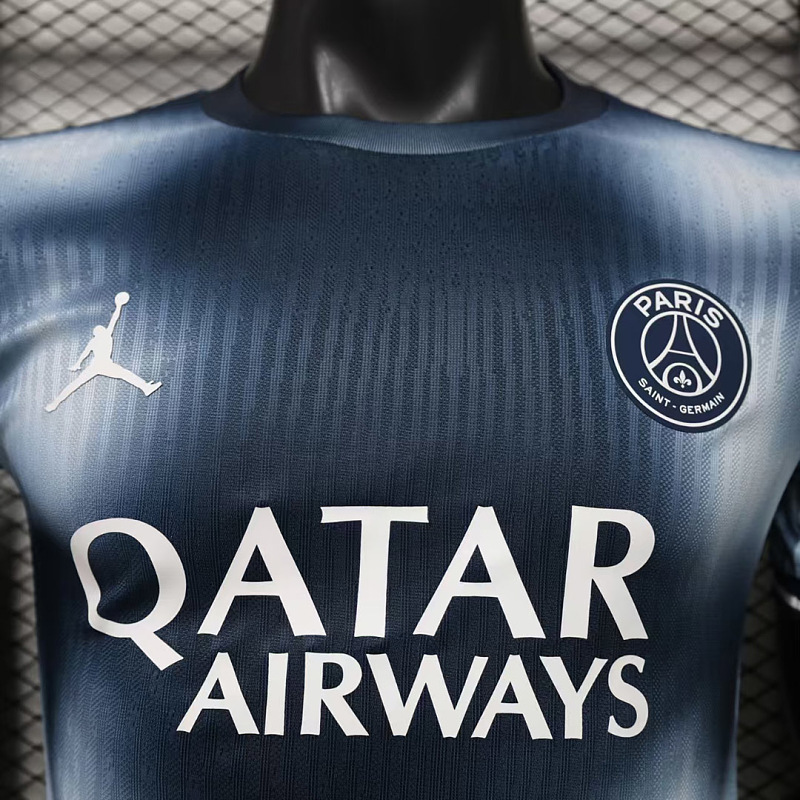 PSG 26/27 PSG Paris Saint-Germain Sepcial Edtion Navy and Light Grey Tie-dye Player Soccer Jerse 3