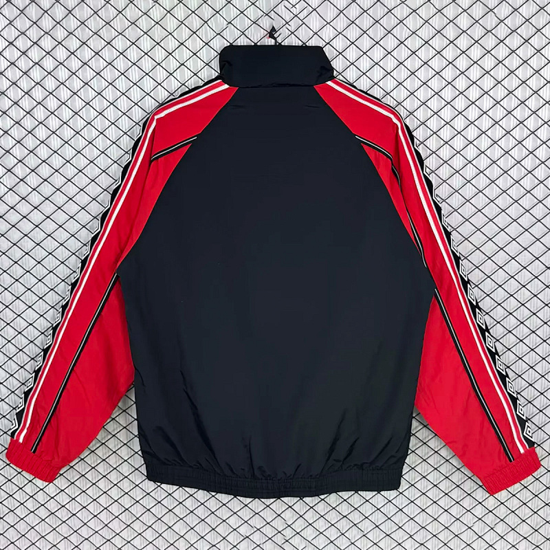 Manchester United 98/99 Manchester United Black Red Windbreaker 7