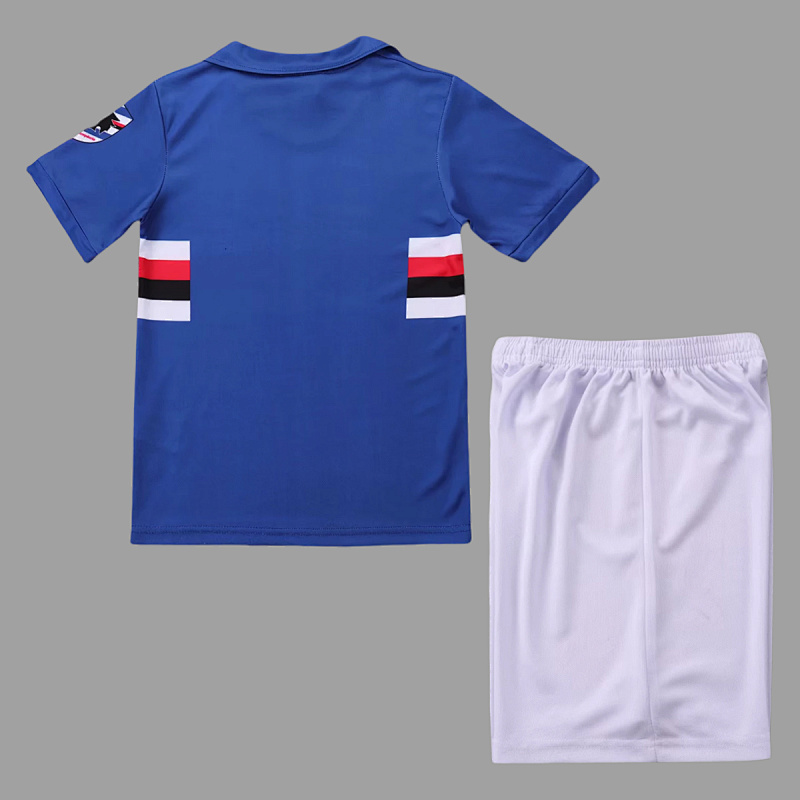 Sampdoria Soccer 90/91 Sampdoria Home Kids Retro Size 16-28 2