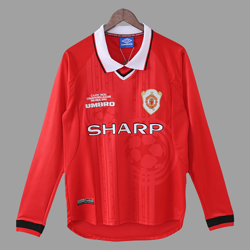 Manchester United 98/99 Manchester United Champions League Final Long Sleeve Retro
