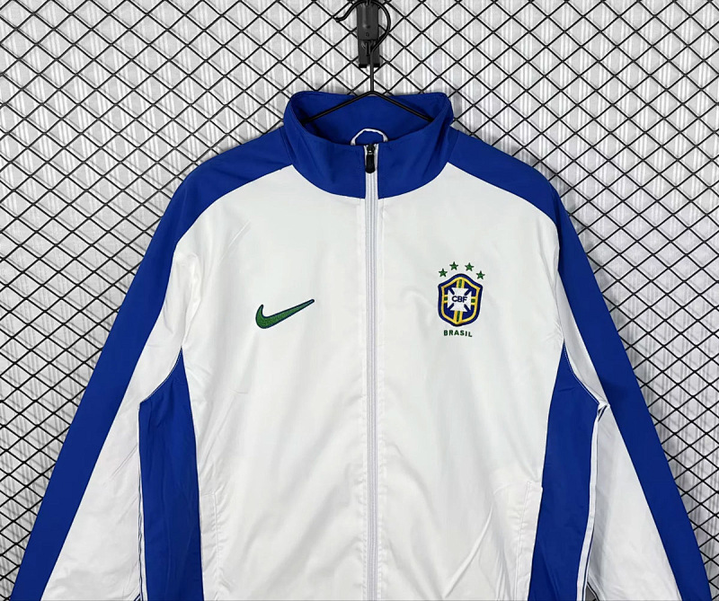 Brasile Brazil White Track Jacket 2