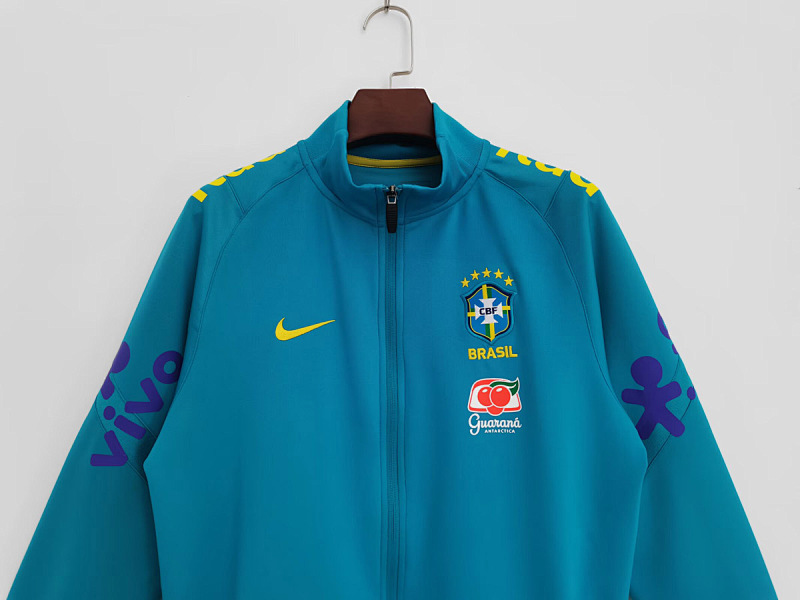 Brasile Brazil Lake Blue Training Jacket 5