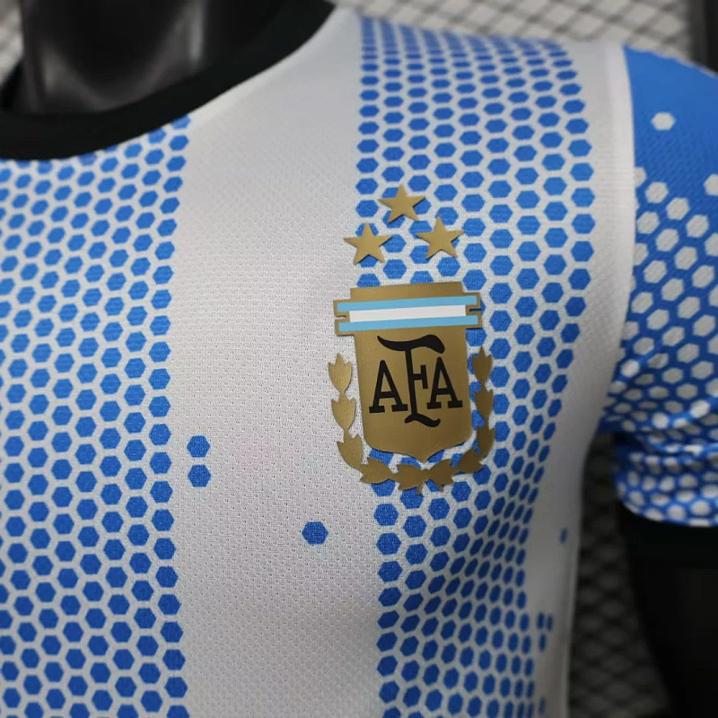 Argentina Argentina Special Player Distinctive Dot-Gradient Blue White 4