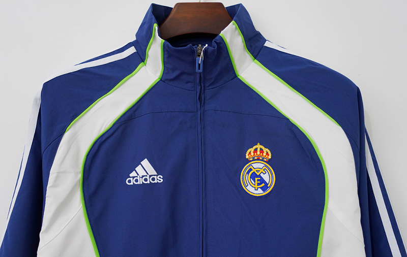 Real Madrid 10/11 Real Madrid Blue White Windbreaker 6